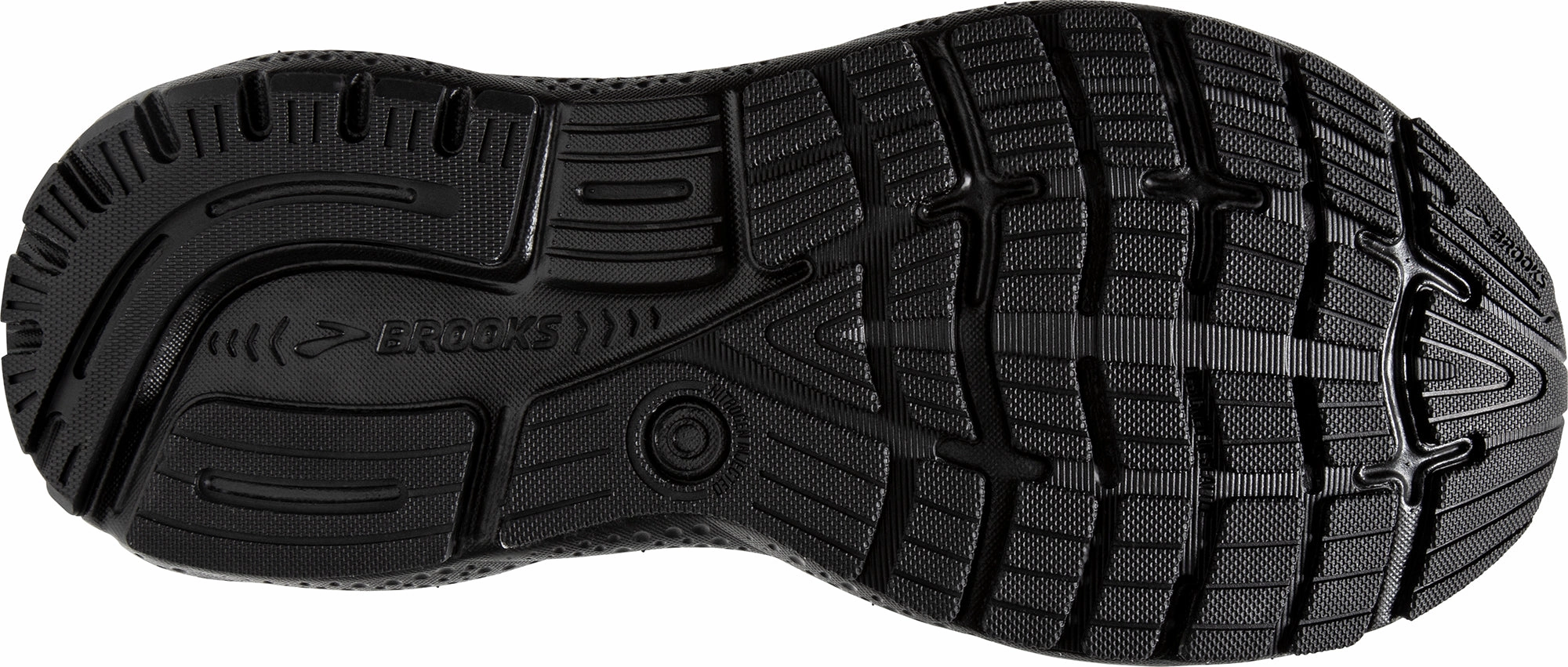 Brooks Ghost 16 WIDE FIT (2E) Mens Running Shoes - Black Responsive Road Shoes