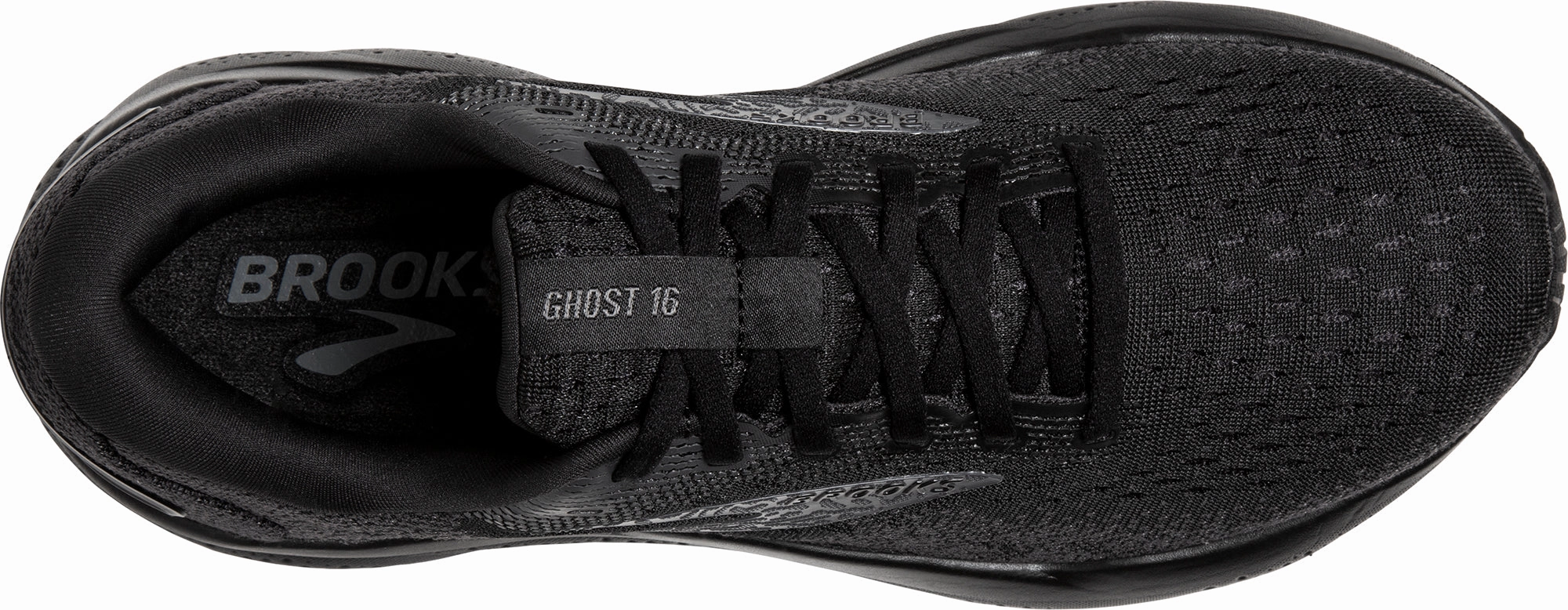 Brooks Ghost 16 WIDE FIT (4E) Mens Running Shoes - Black Distance Runners