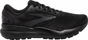 Brooks Ghost 16 WIDE FIT (4E) Mens Running Shoes - Black Brooks cushioned sneakers for distance running