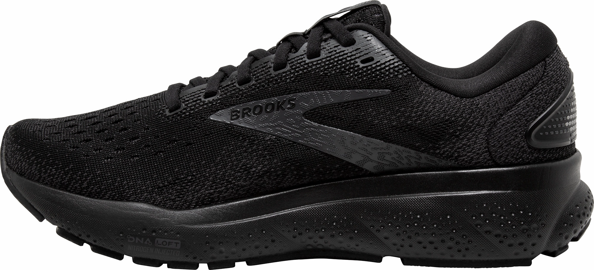 Brooks Ghost 16 WIDE FIT (4E) Mens Running Shoes - Black Distance Runners