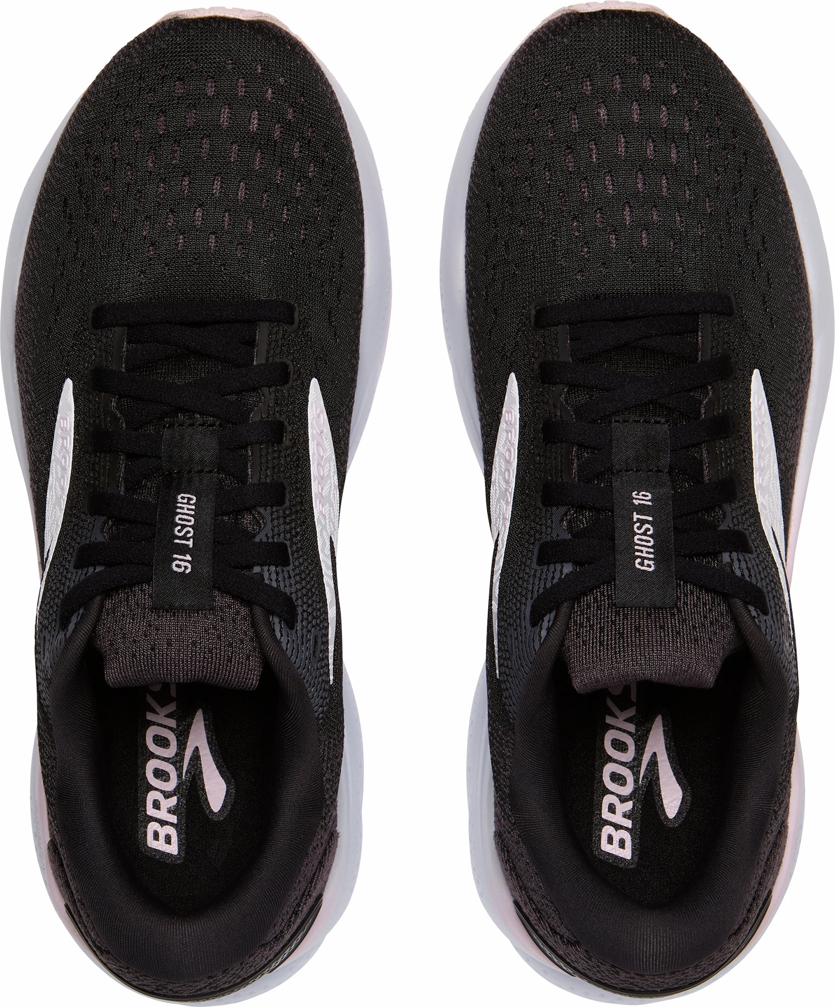Brooks Ghost 16 Womens Running Shoes - Black Training Sneakers