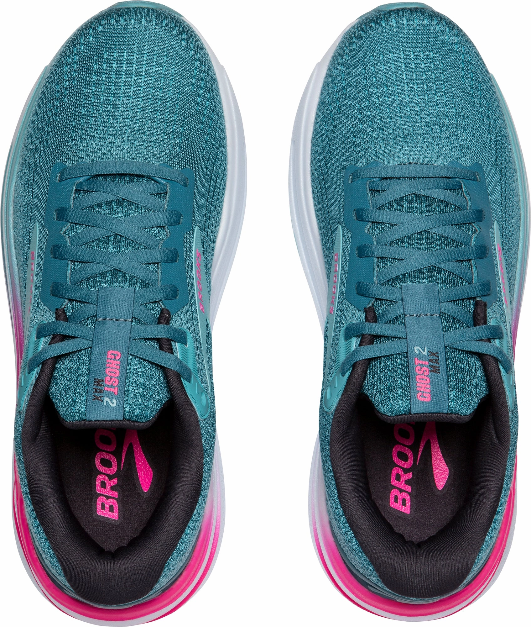 Brooks Ghost Max 2 WIDE FIT Womens Running Shoes - Blue Responsive Road Shoes