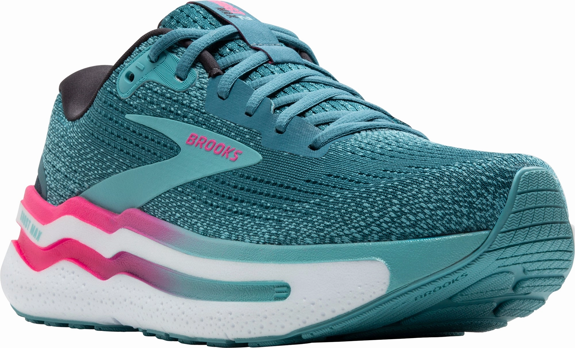 Brooks Ghost Max 2 WIDE FIT Womens Running Shoes - Blue Responsive Road Shoes
