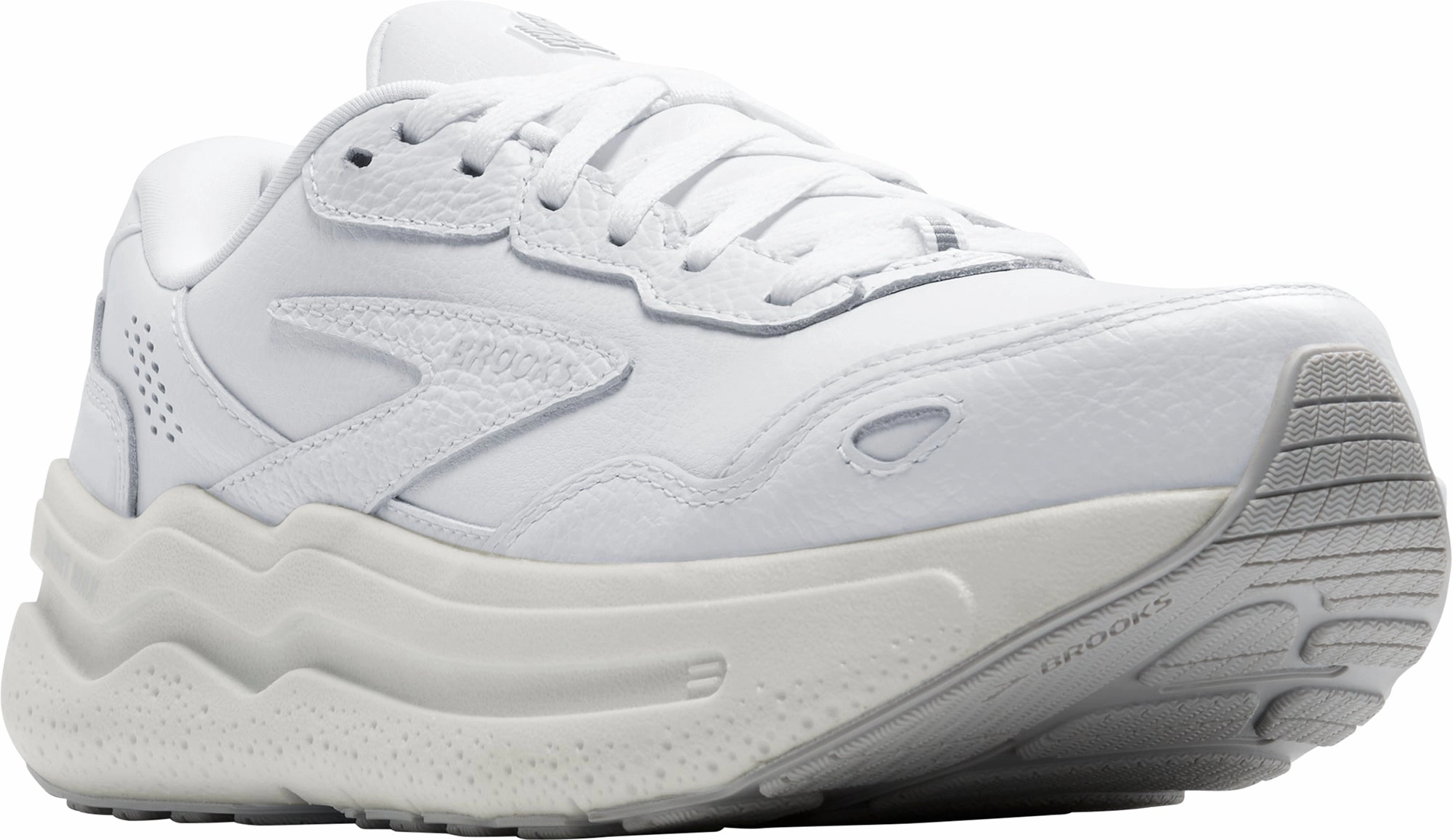 Brooks Ghost Max L Mens Walking Shoes - White Distance Runners