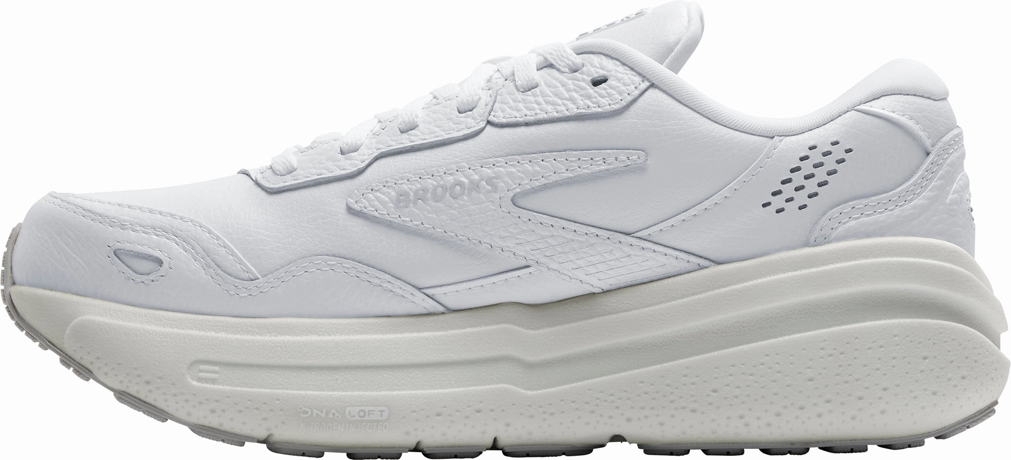 Brooks Ghost Max L Mens Walking Shoes - White Distance Runners