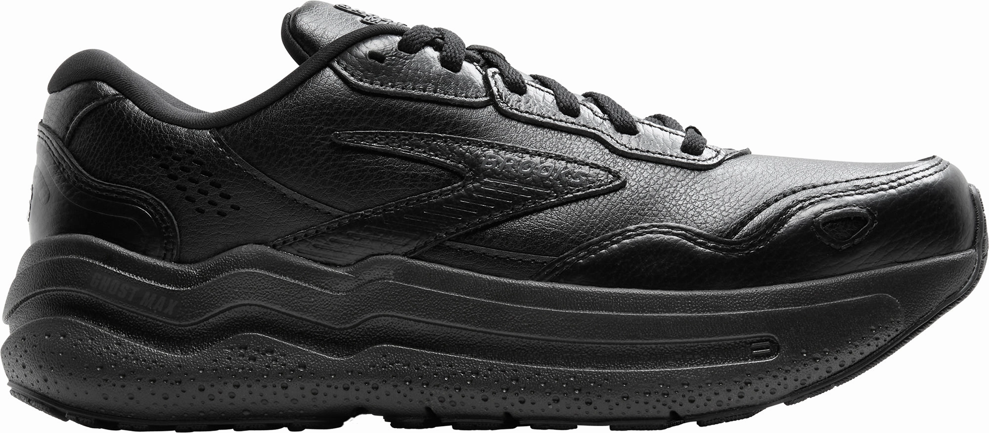 Brooks Ghost Max L Womens Walking Shoes - Black Brooks breathable running shoes for performance