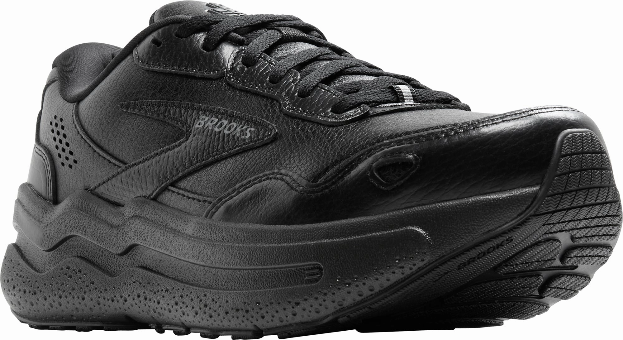 Brooks Ghost Max L Womens Walking Shoes - Black Training Sneakers