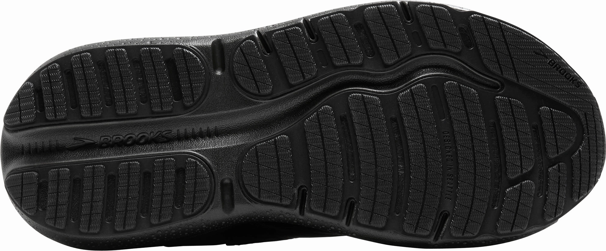 Brooks Ghost Max L Womens Walking Shoes - Black Training Sneakers