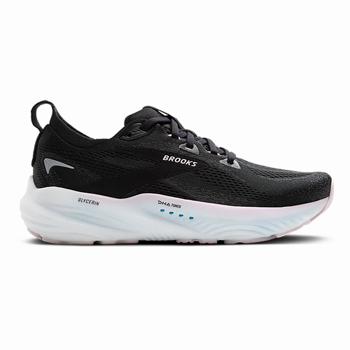 Brooks Glycerin 22 Black - Orchid Ice - White Brooks running shoes with responsive cushioning
