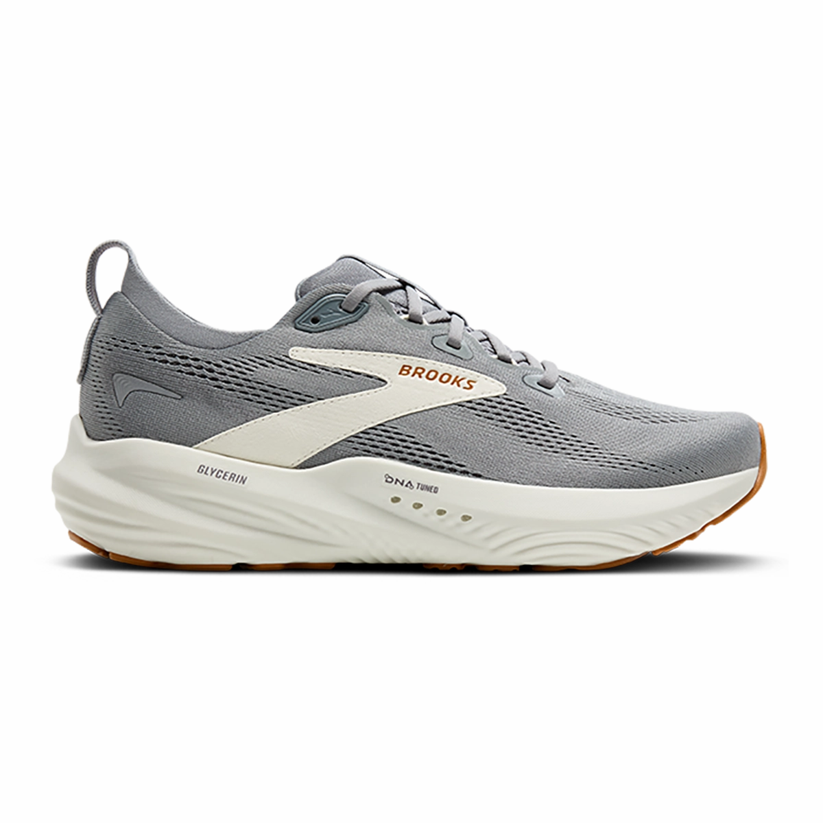 Brooks Glycerin 22 Primer Gray - Gray - Honey Ginger Brooks running shoes with responsive cushioning