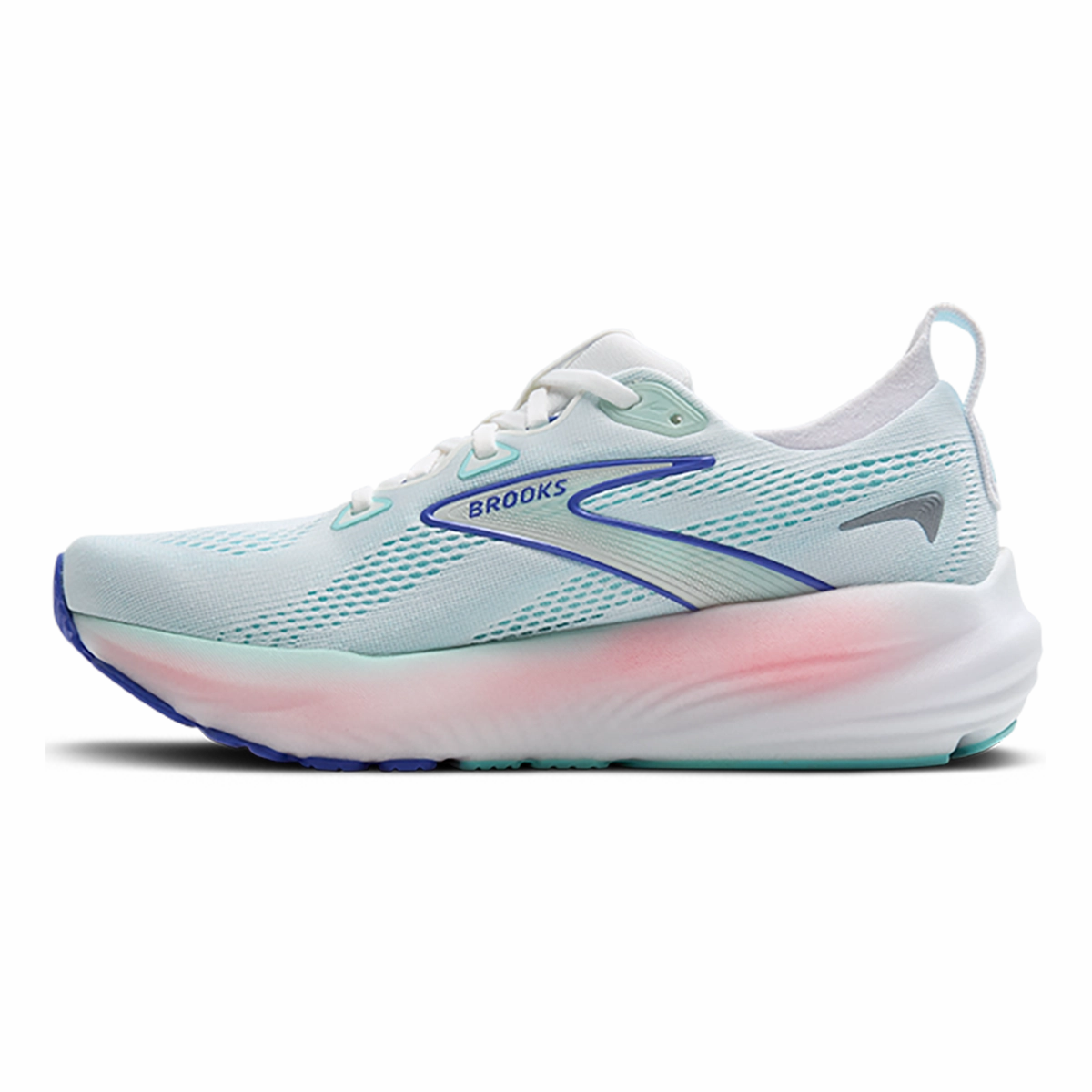 Brooks Glycerin 22 White - Limpet Shell - Amparo Blue Brooks performance running shoes