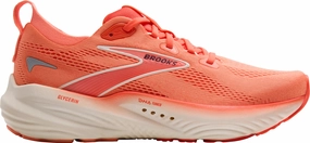 Brooks Glycerin 22 Womens Running Shoes - Pink Brooks cushioned sneakers for distance running
