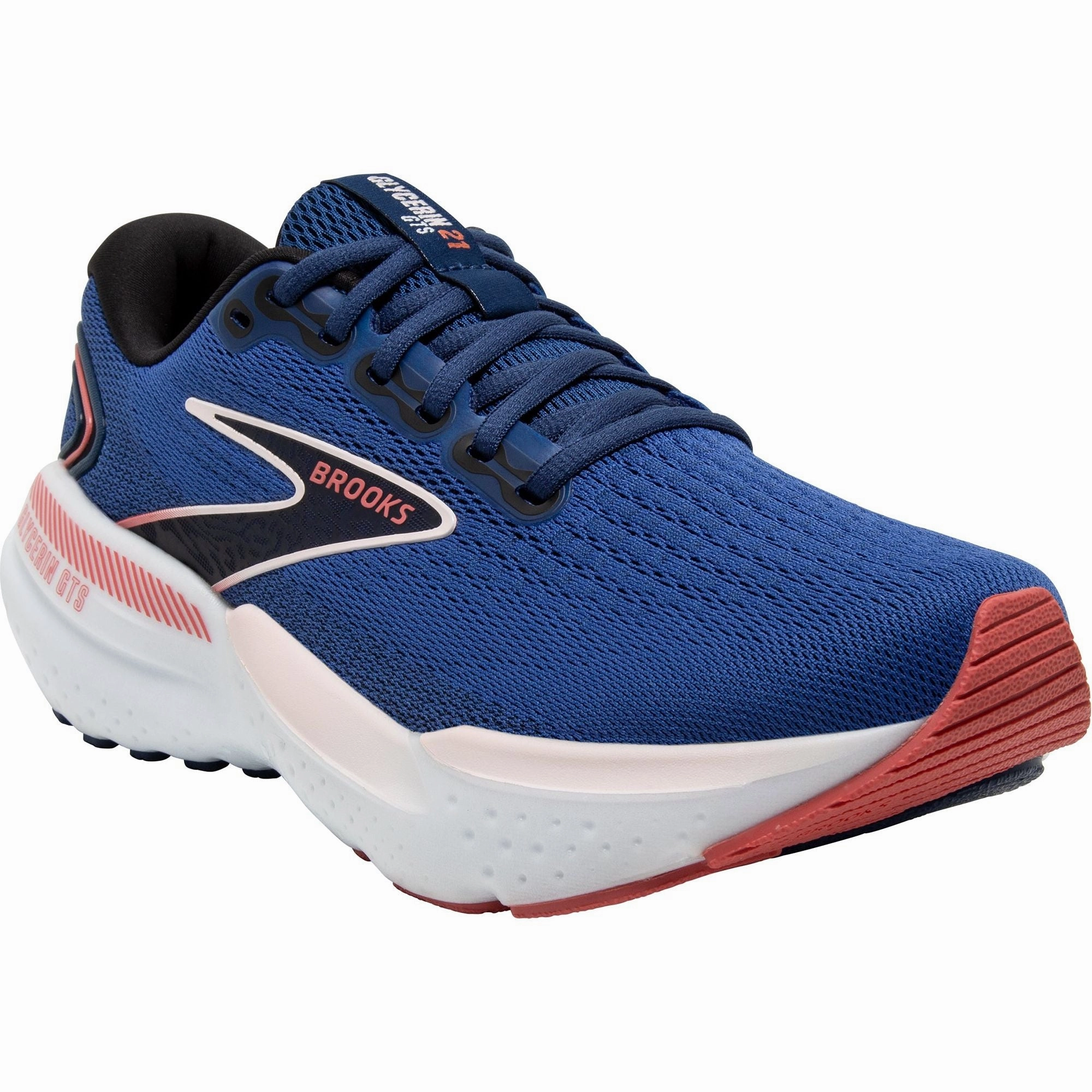 Brooks Glycerin GTS 21 Womens Running Shoes - Blue Distance Runners