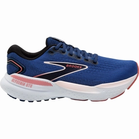 Brooks Glycerin GTS 21 Womens Running Shoes - Blue Brooks cushioned sneakers for distance running
