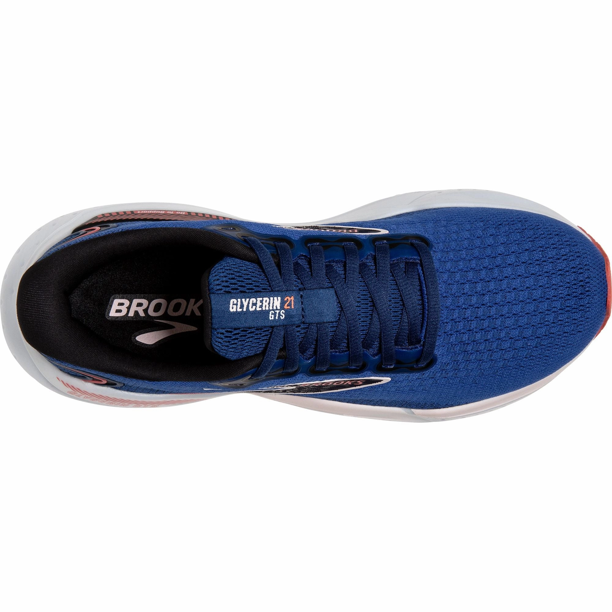 Brooks Glycerin GTS 21 Womens Running Shoes - Blue Distance Runners