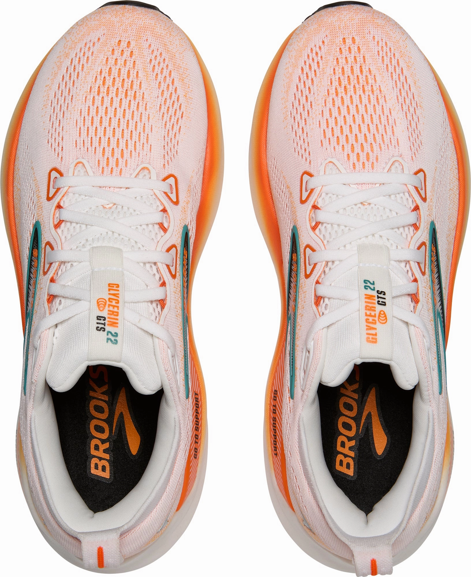 Brooks Glycerin GTS 22 Mens Running Shoes - Orange Distance Runners