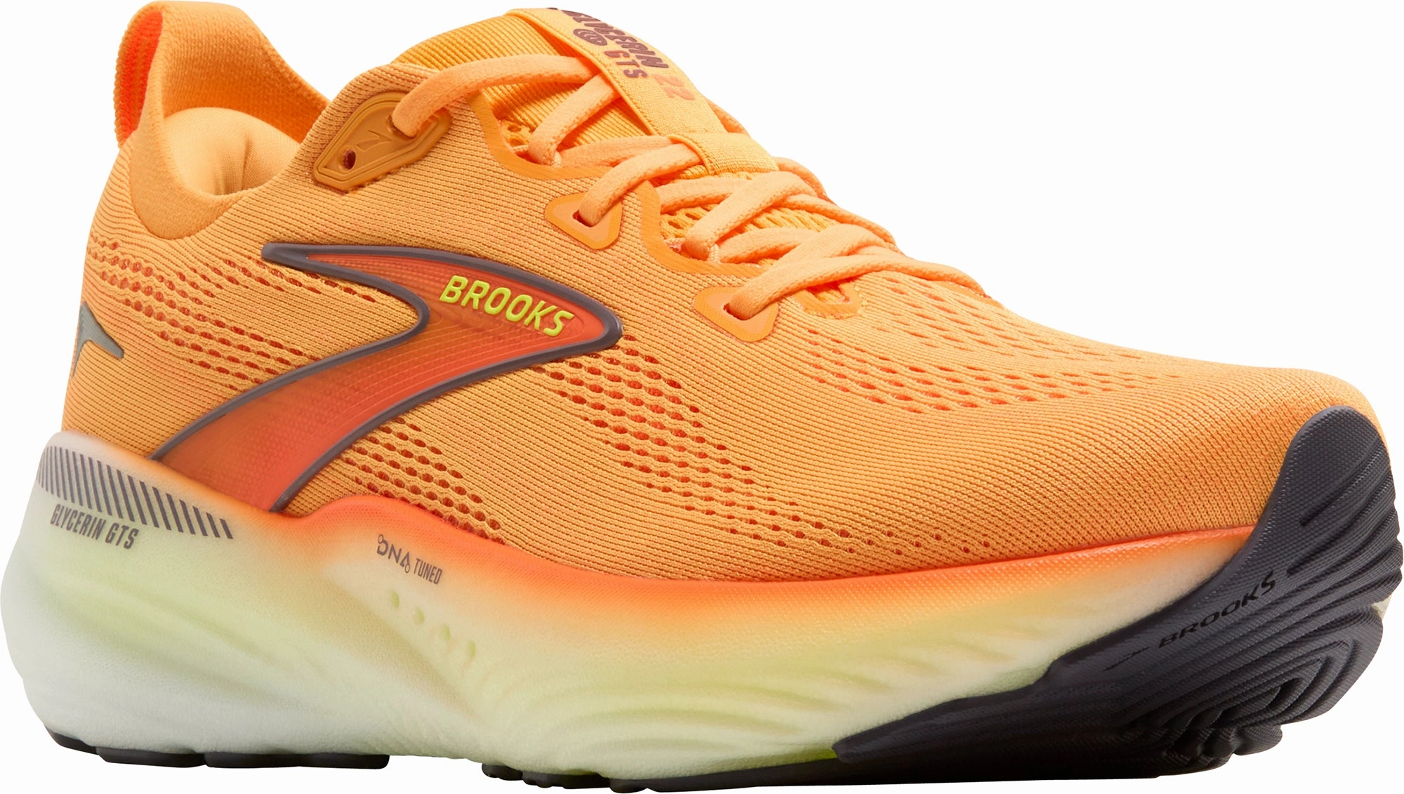 Brooks Glycerin GTS 22 Mens Running Shoes - Orange Training Sneakers