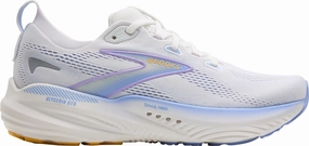 Brooks Glycerin GTS 22 Womens Running Shoes - White Brooks cushioned sneakers for distance running