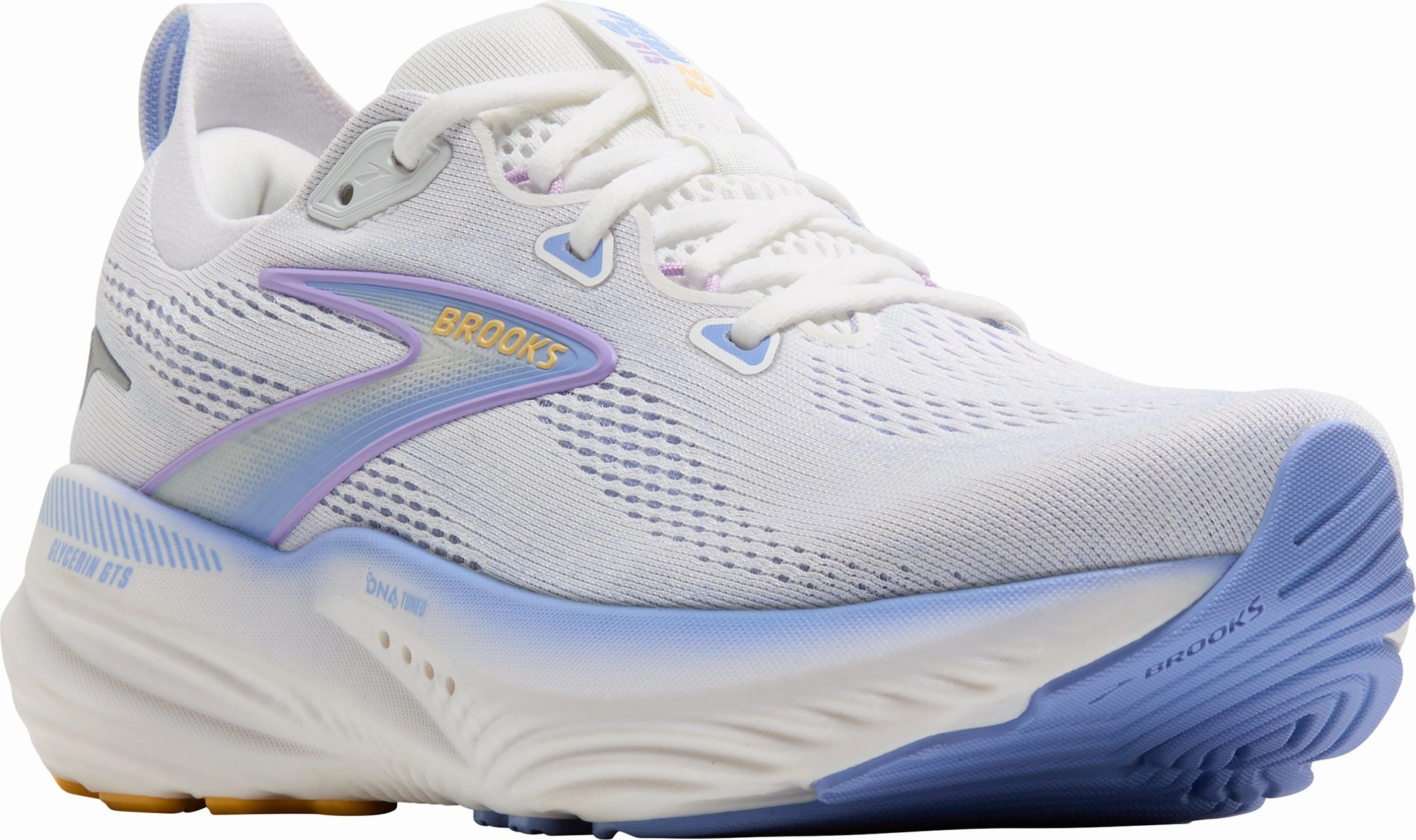 Brooks Glycerin GTS 22 Womens Running Shoes - White Distance Runners