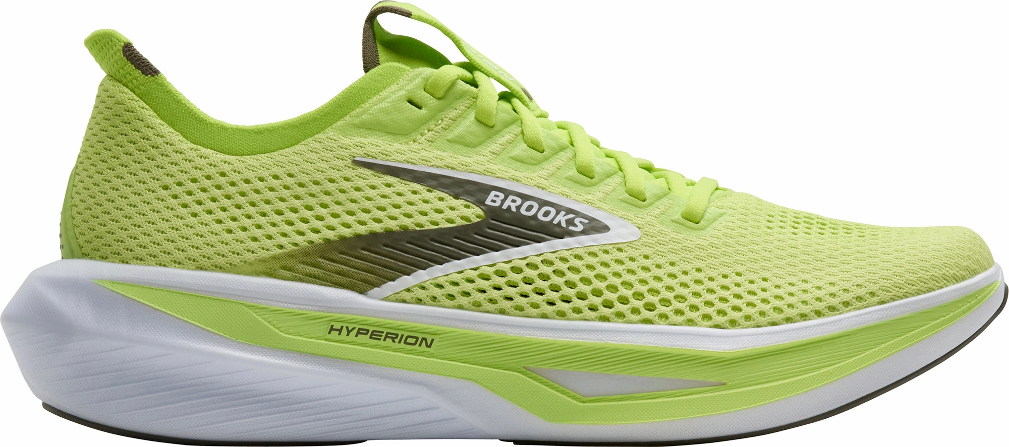 Brooks Hyperion 3 Mens Running Shoes - Green Brooks cushioned sneakers for distance running