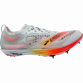 Brooks Hyperion Elite LD Running Spikes - Grey Brooks Hyperion running footwear