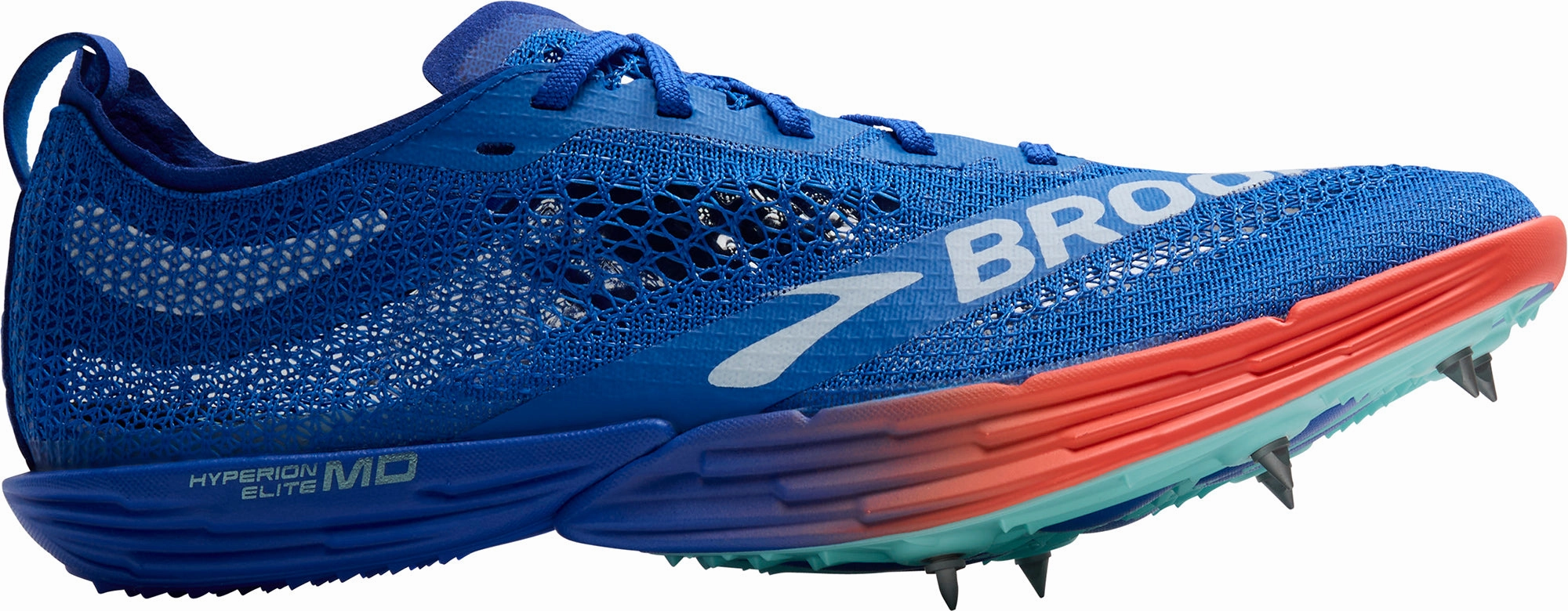 Brooks Hyperion Elite MD Running Spikes - Blue Brooks breathable running shoes for performance