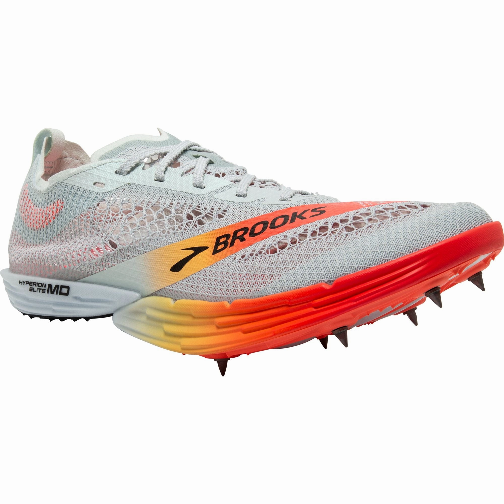 Brooks Hyperion Elite MD Running Spikes - Grey Speed Training Shoes
