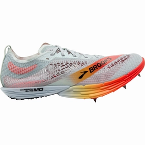 Brooks Hyperion Elite MD Running Spikes - Grey Brooks Hyperion running footwear