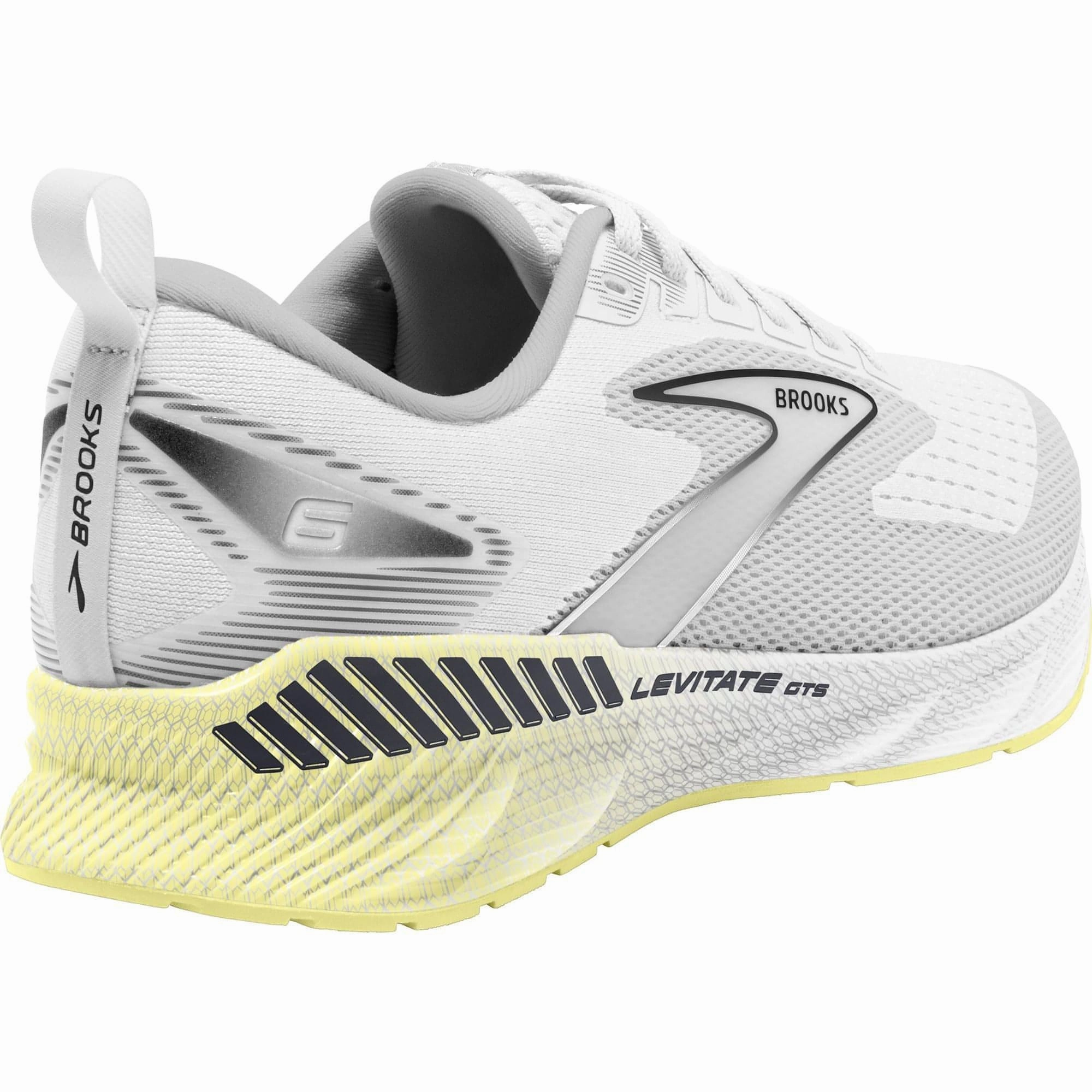 Brooks Levitate GTS 6 Womens Running Shoes - White Distance Runners