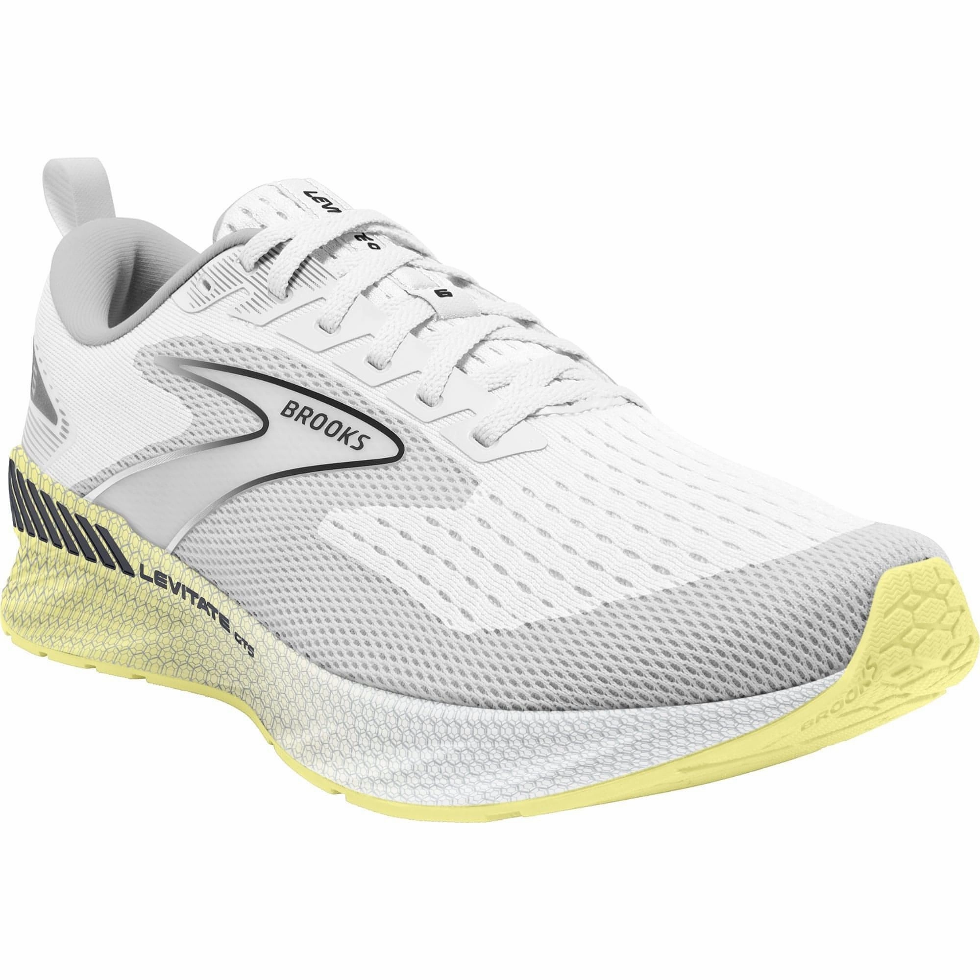 Brooks Levitate GTS 6 Womens Running Shoes - White Distance Runners