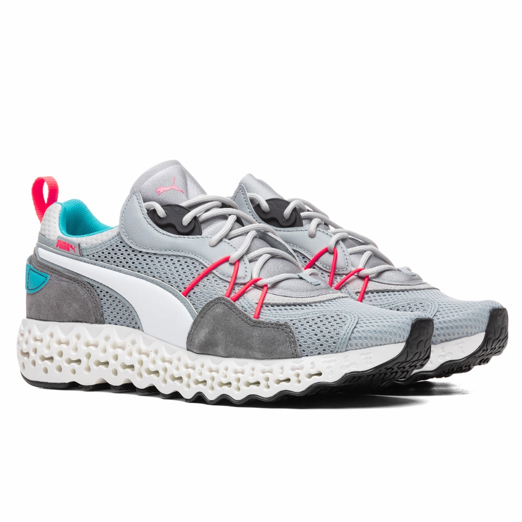Calibrate Restored Tron - Gray Puma Stripe Logo Trainers