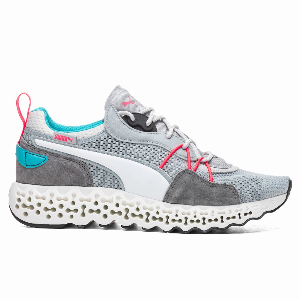 Calibrate Restored Tron - Gray Puma trainers with bold stripe logo