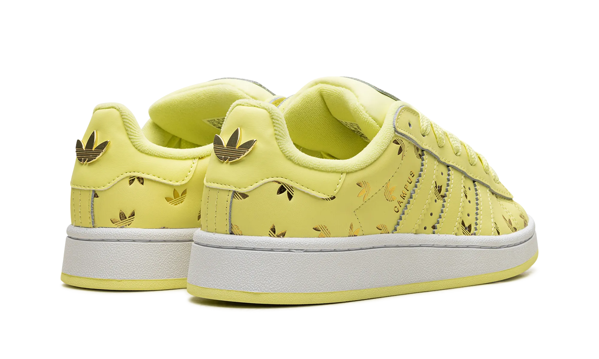 Campus 00s WMNS "Allover Debossed Trefoils-Pulse Yellow" adidas womens workout shoes