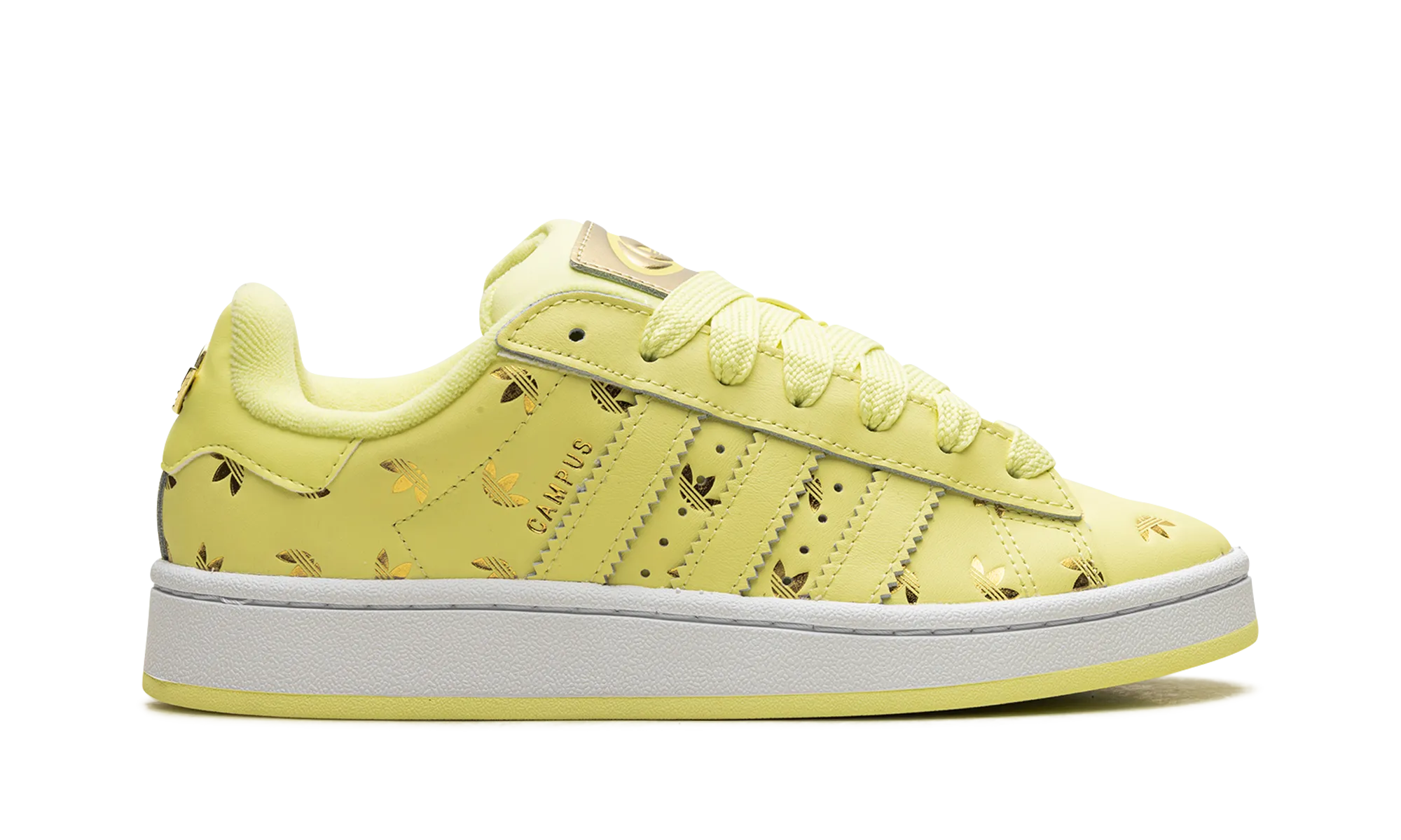 Campus 00s WMNS "Allover Debossed Trefoils-Pulse Yellow" adidas womens workout shoes