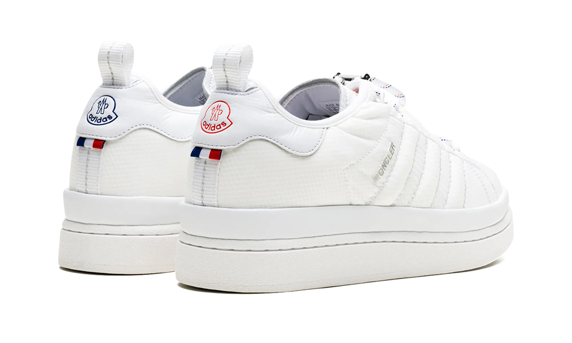 Campus "Moncler - Core White" adidas mesh sneakers for men