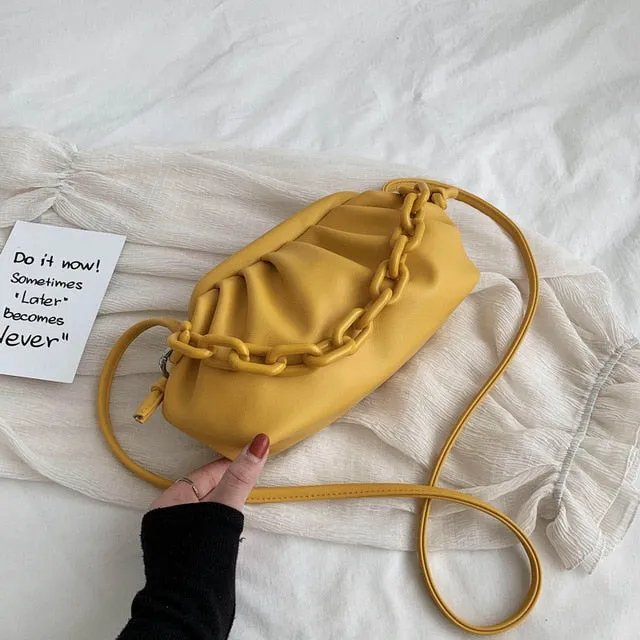 Candy Color PU Leather Shoulder Messenger Bags For Women 2020 Small Crossbody Bag Travel Chain Handbags and Purses Fashion Nova Bags