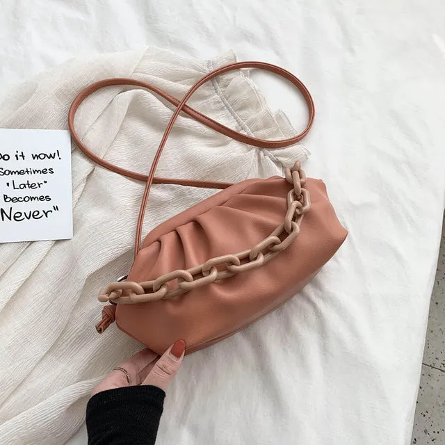 Candy Color PU Leather Shoulder Messenger Bags For Women 2020 Small Crossbody Bag Travel Chain Handbags and Purses Fashion Nova Bags