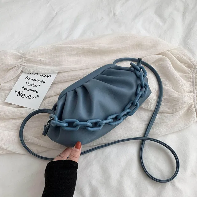 Candy Color PU Leather Shoulder Messenger Bags For Women 2020 Small Crossbody Bag Travel Chain Handbags and Purses Fashion Nova Bags