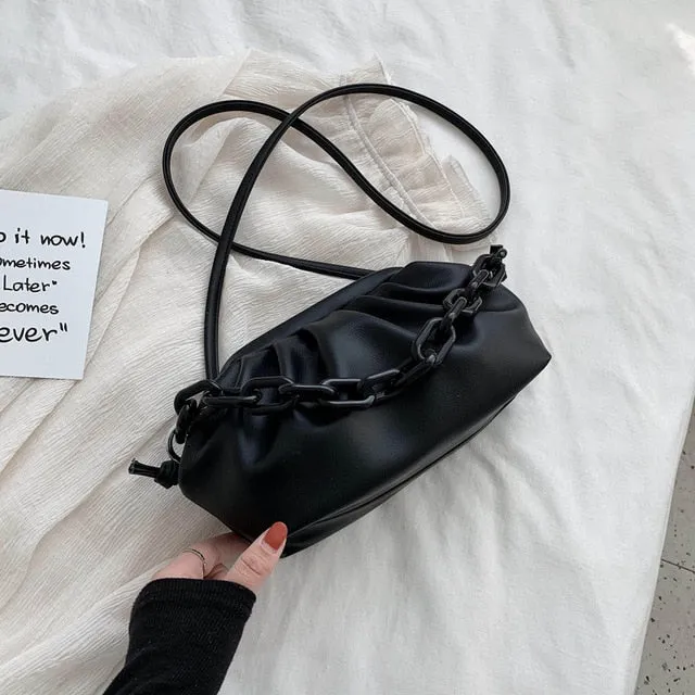Candy Color PU Leather Shoulder Messenger Bags For Women 2020 Small Crossbody Bag Travel Chain Handbags and Purses Fashion Nova Bags