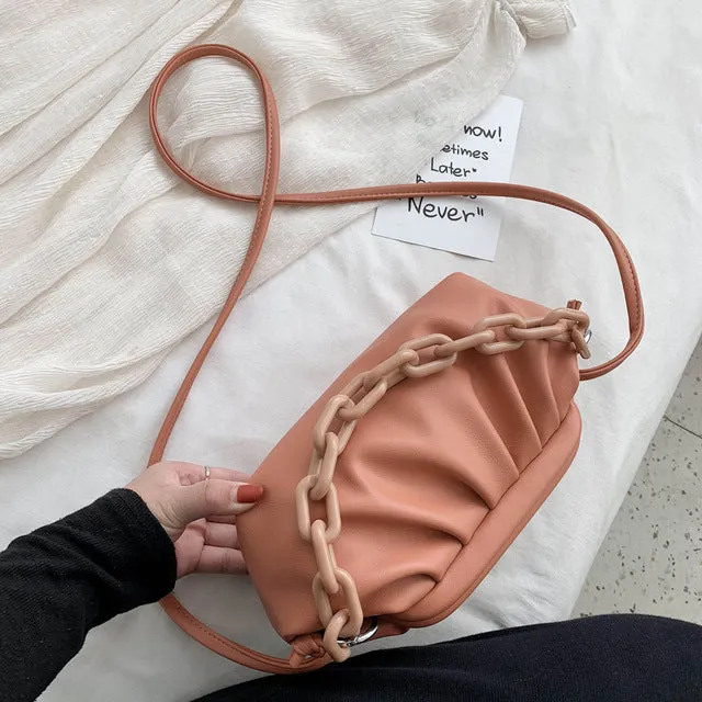 Candy Color PU Leather Shoulder Messenger Bags For Women 2020 Small Crossbody Bag Travel Chain Handbags and Purses Fashion Nova Bags