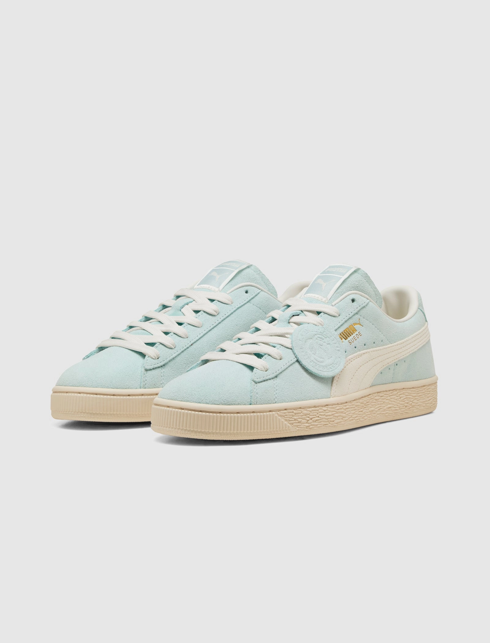 CHARLES F STEAD SUEDE III "GREEN GLIMMER" Breathable Daily Trainers