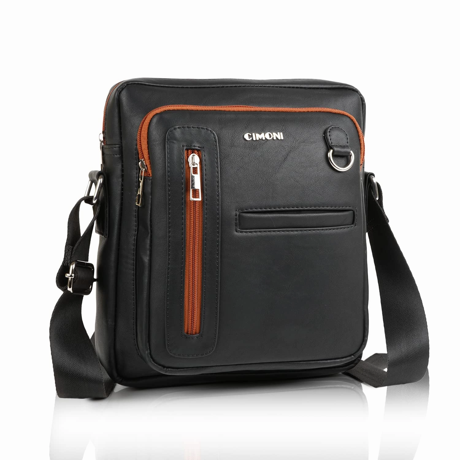 CIMONI® Premium Genuine Leather Bag Classic Design Travel Bag for Office, College & Business With Adjustable Straps Daytrip Crossbody Slingbag
