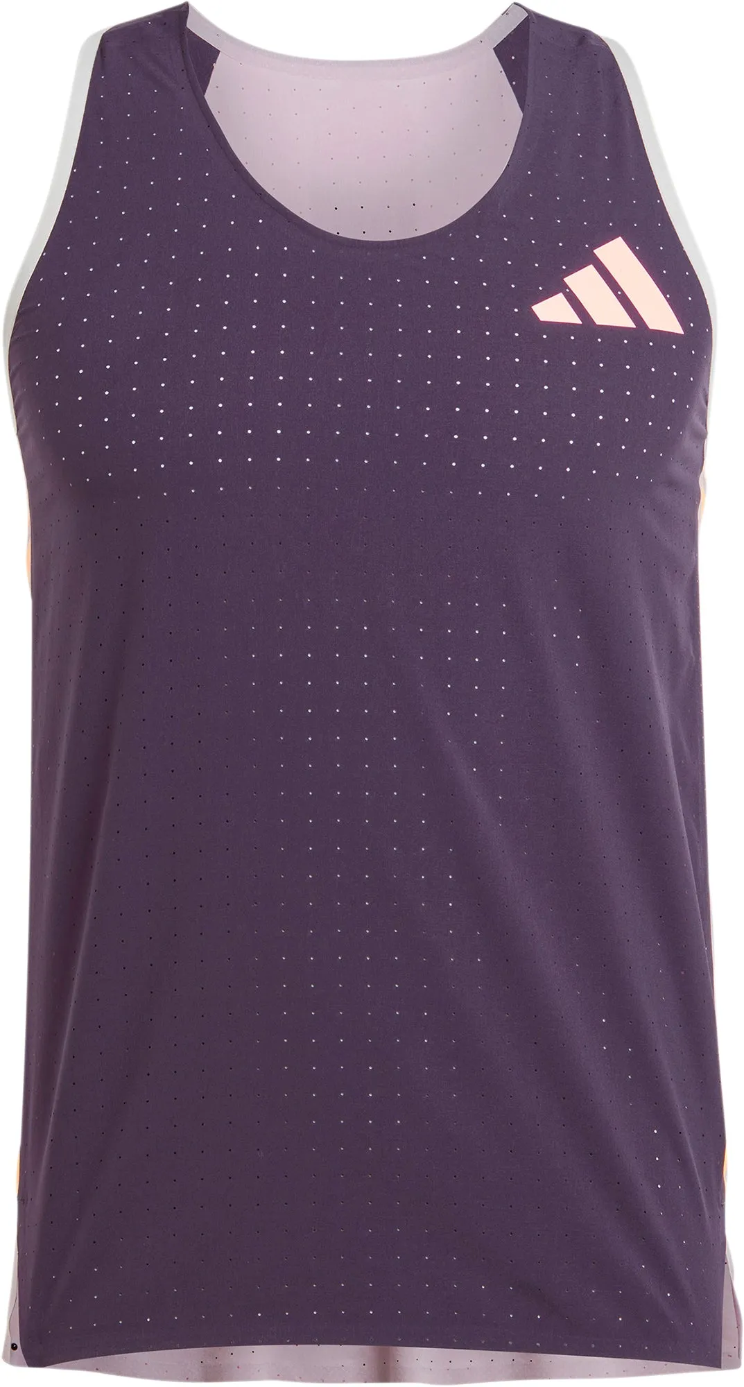 Clothing Adidas  Men adidas Adizero Promo Mens Running Vest - Purple