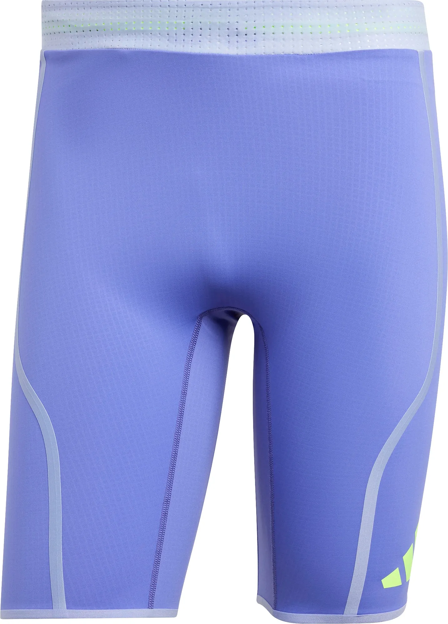 Clothing Adidas  Men adidas Adizero Promo Mens Short Running Tights - Blue