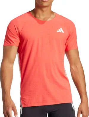 Clothing Adidas  Men adidas Adizero Short Sleeve Mens Running Top - Red
