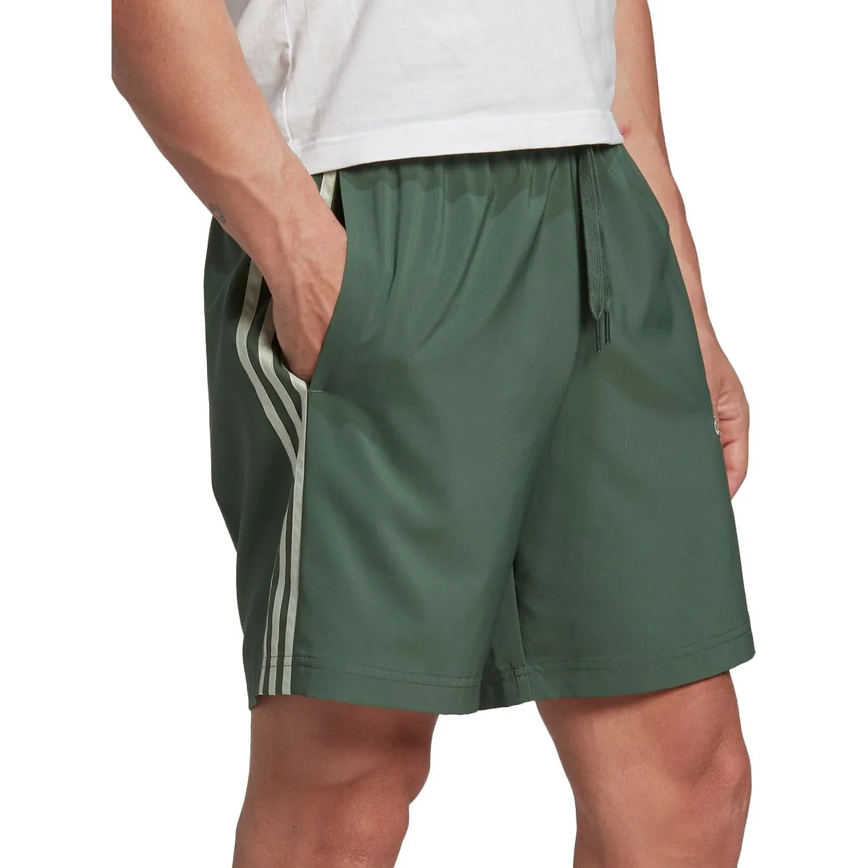 Clothing Adidas  Men adidas AeroReady Essentials Chelsea 3 Stripes Mens Training Shorts - Green