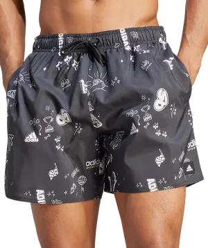 Clothing Adidas  Men adidas Brand Love CLX Mens Swim Shorts - Grey
