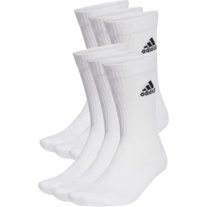 Clothing Adidas  Men adidas Cushioned (6 Pack) Crew Training Socks - White