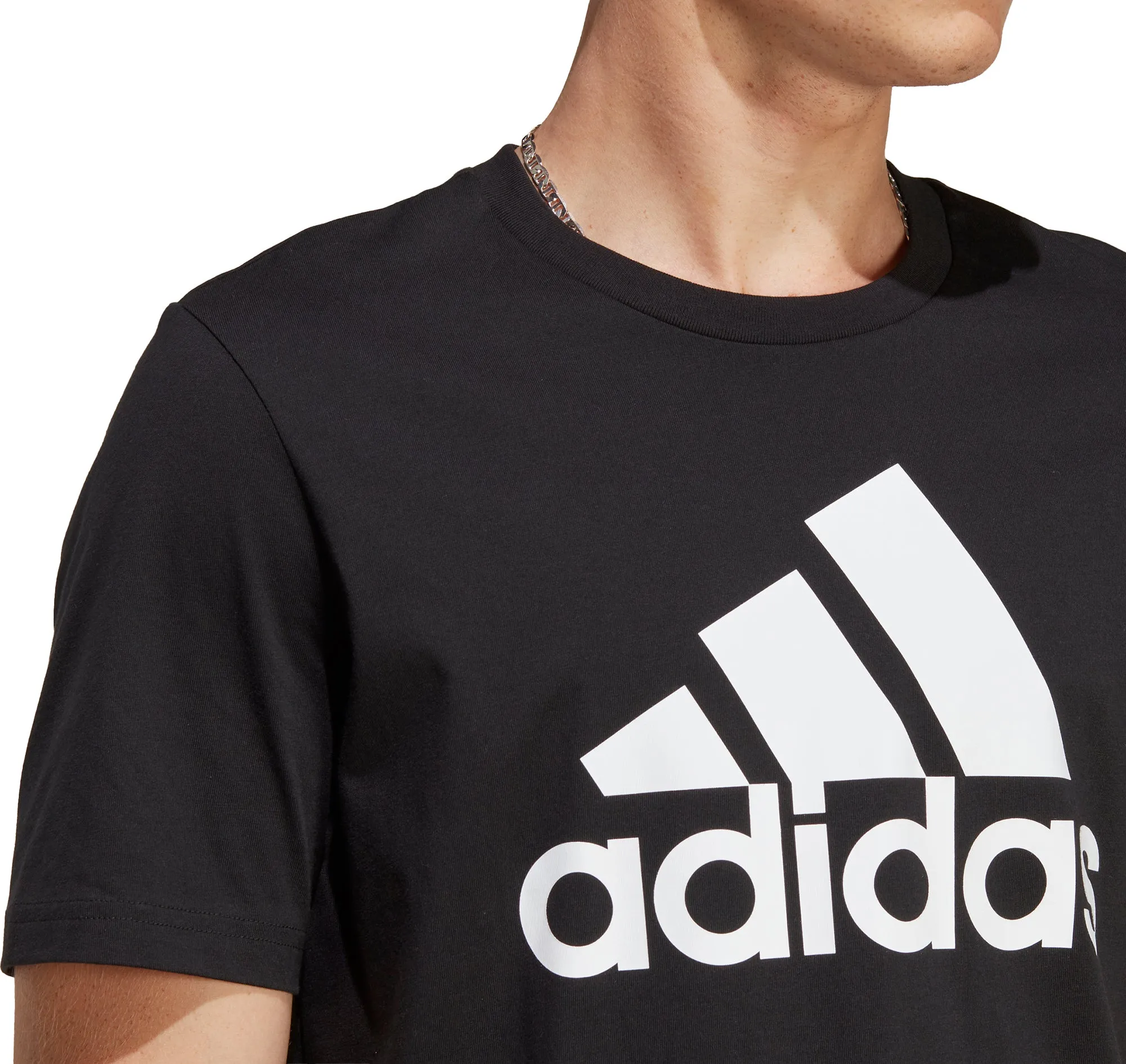 Clothing Adidas  Men adidas Essentials Big Logo Short Sleeve Mens Top - Black