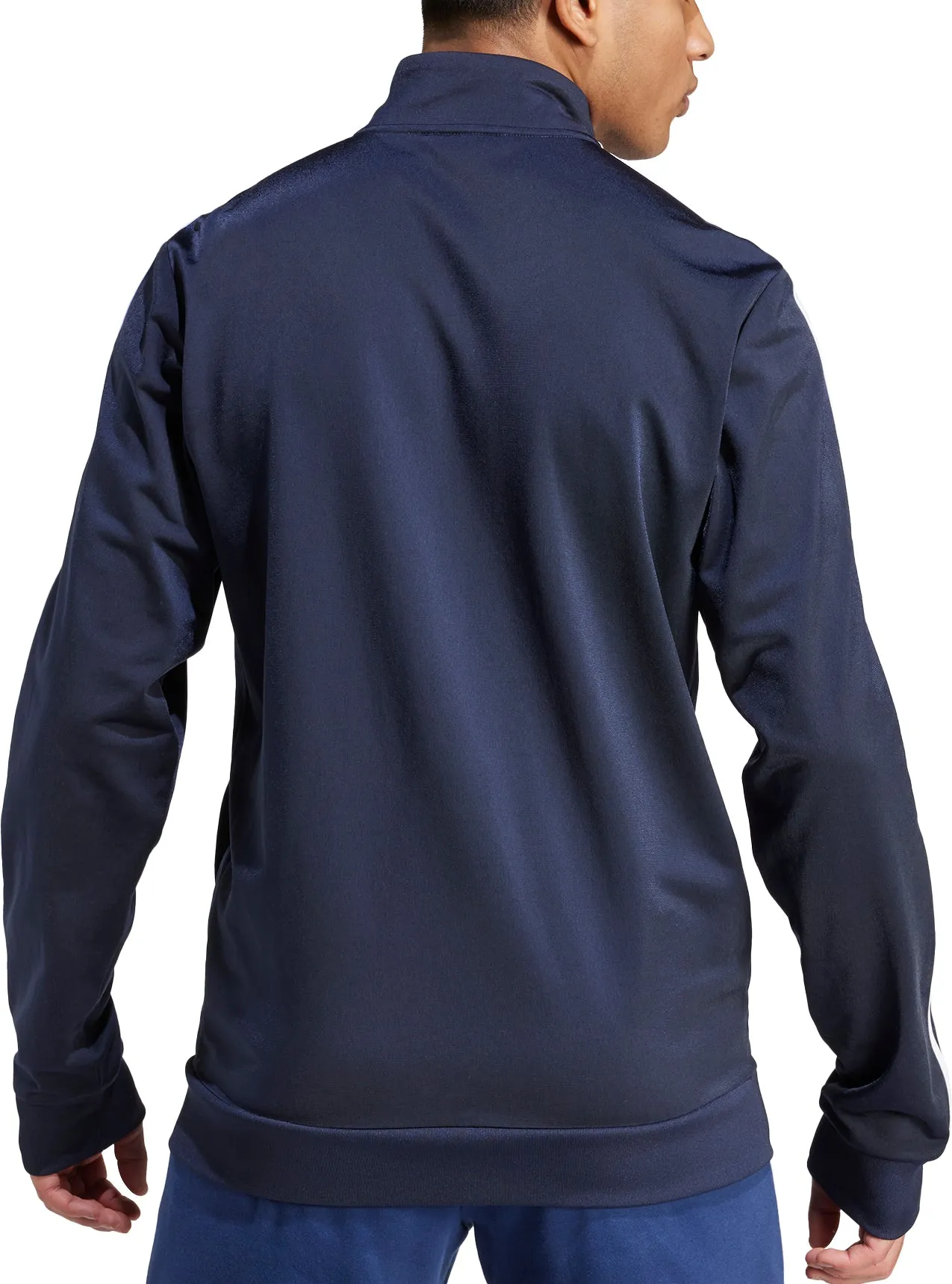 Clothing Adidas  Men adidas Essentials Warm Up 3 Stripes Mens Track Jacket - Navy